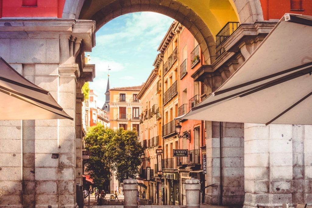 Madrid, Medieval Old Town Plaza