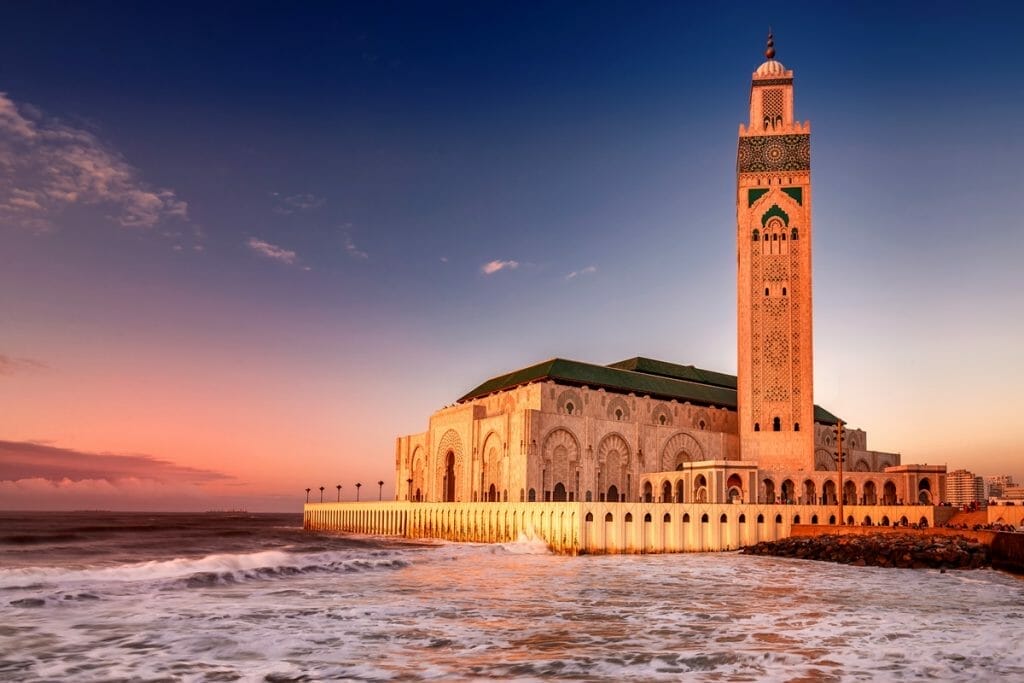 Luxury morocco tour casablanca sunset hassan ii