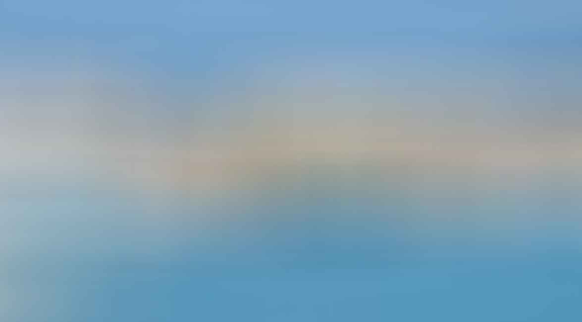 Boats and yachts docked at a marina with white buildings and palm trees in the background under a clear sky.