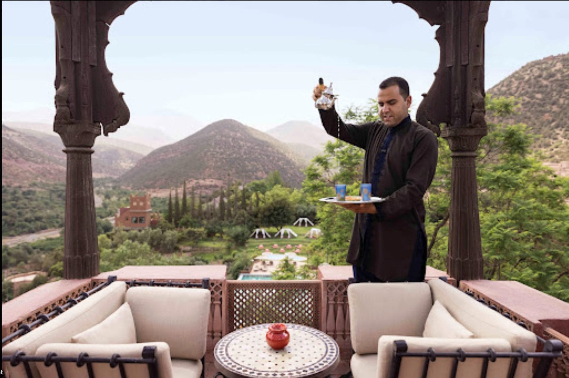 Morocco mint tea ritual