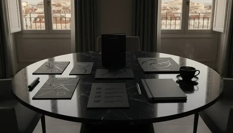 Elegant luxury hotel suite overlooking Lisbon's historic Alfama district with premium amenities